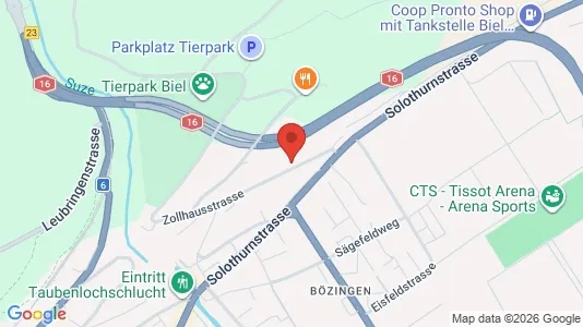 Apartments for rent i Biel - kort over placeringen