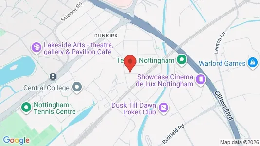 Apartments for rent i Nottingham - Nottinghamshire - kort over placeringen