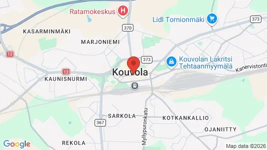 Houses for rent i Kouvola - kort over placeringen