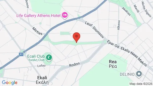 Apartments for rent i Dionysos - kort over placeringen