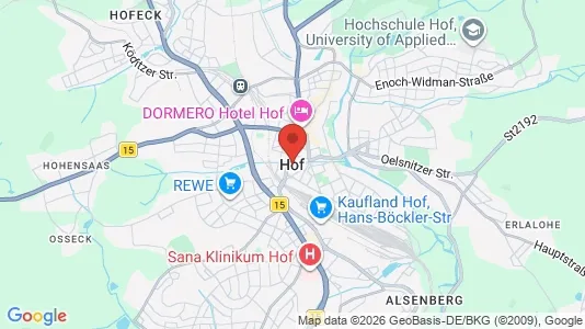 Apartments for rent in Hof - Photo from Google Street View