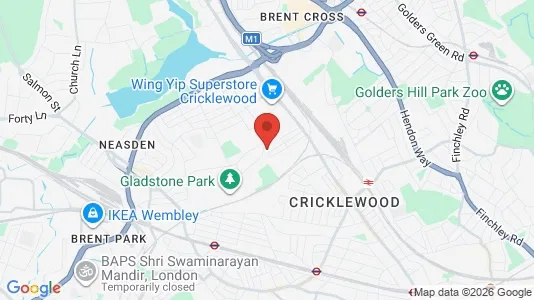Apartments for rent i London NW2 - kort over placeringen