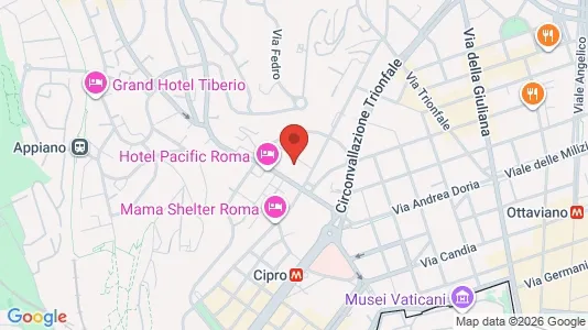 Apartments for rent i Roma Municipio XIV – Monte Mario - kort over placeringen