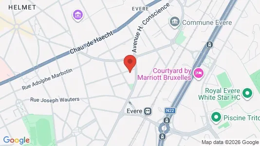 Apartments for rent i Brussels Evere - kort over placeringen