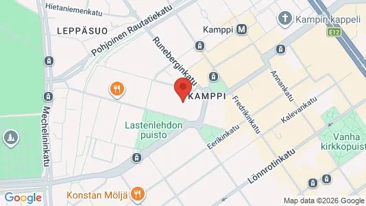 Apartments for rent i Helsinki Eteläinen - kort over placeringen
