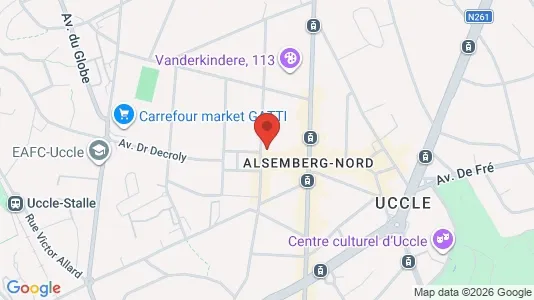 Apartments for rent i Brussels Ukkel - kort over placeringen