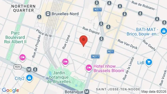 Apartments for rent i Brussels Sint-Joost-ten-Node - kort over placeringen