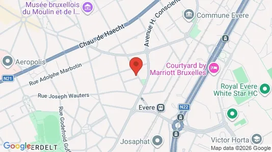 Apartments for rent i Brussels Evere - kort over placeringen