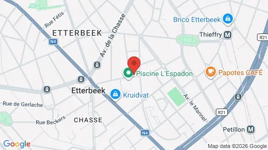 Apartments for rent i Brussels Etterbeek - kort over placeringen
