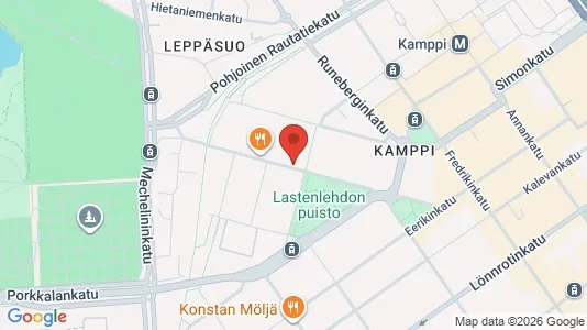Rooms for rent i Helsinki Eteläinen - kort over placeringen