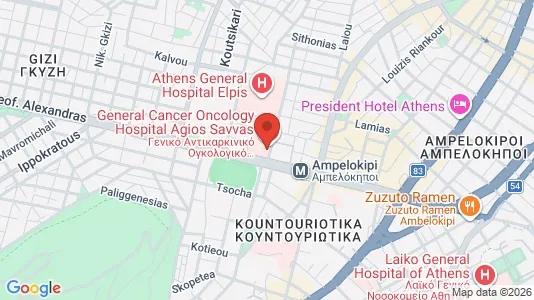 Apartments for rent i Athens Ampelokipoi - kort over placeringen