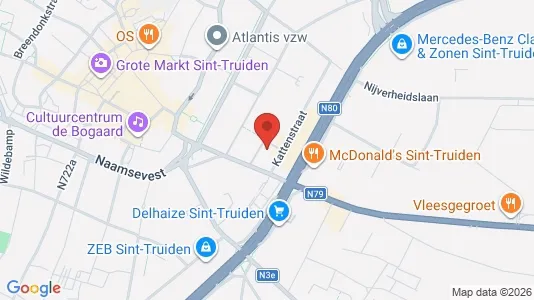 Apartments for rent i Sint-Truiden - kort over placeringen