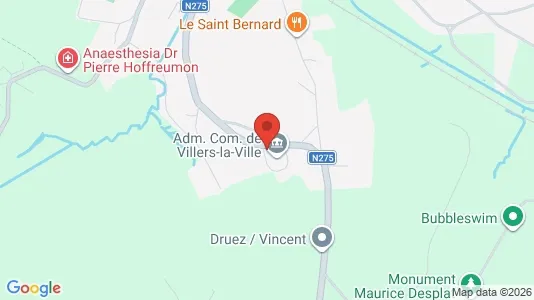 Apartments for rent i Villers-la-Ville - kort over placeringen
