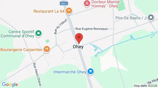 Apartments for rent i Ohey - kort over placeringen