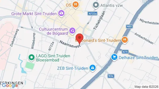 Apartments for rent i Sint-Truiden - kort over placeringen