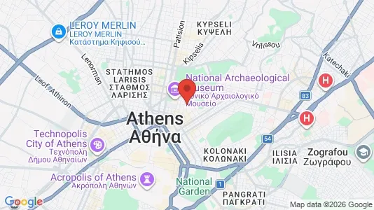 Apartments for rent i Athens Exarchia - kort over placeringen