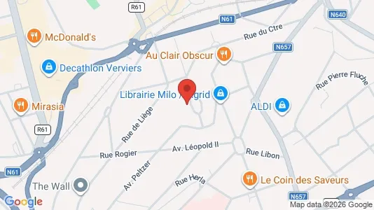 Apartments for rent i Verviers - kort over placeringen