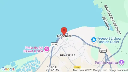 Apartments for rent i Alcochete - kort over placeringen