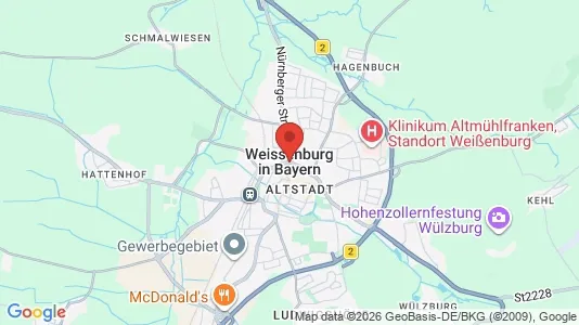 Houses for rent i Weißenburg-Gunzenhausen - kort over placeringen