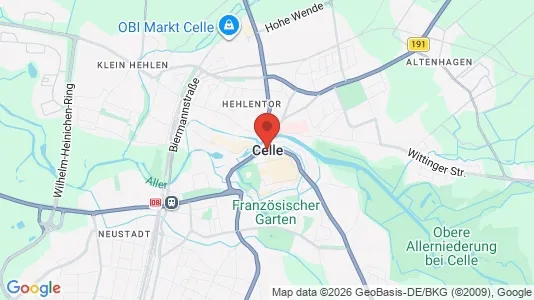 Apartments for rent i Celle - kort over placeringen