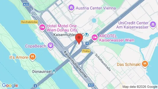 Apartments for rent i Vienna Donaustadt - kort over placeringen
