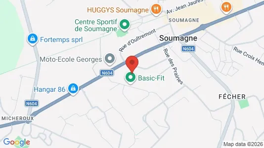 Apartments for rent i Soumagne - kort over placeringen