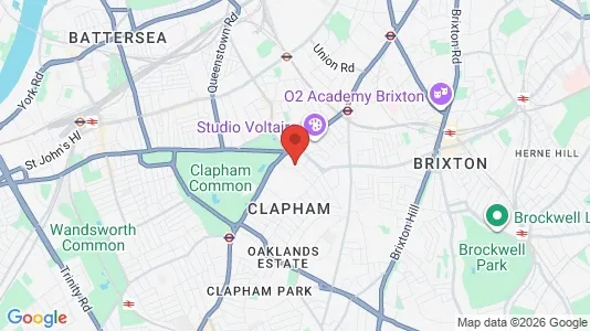 Rooms for rent i London SW4 - kort over placeringen