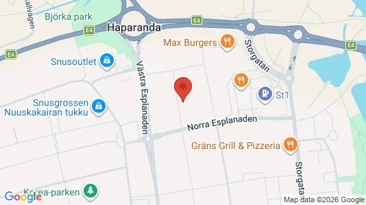Apartments for rent i Haparanda - kort over placeringen