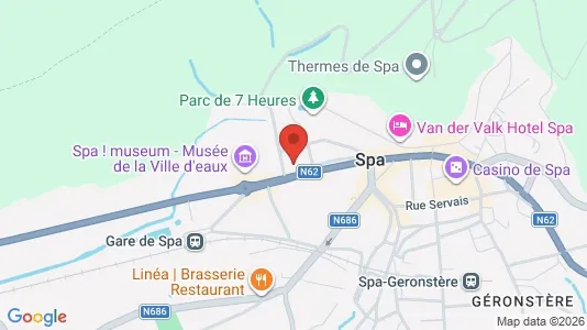 Apartments for rent i Spa - kort over placeringen