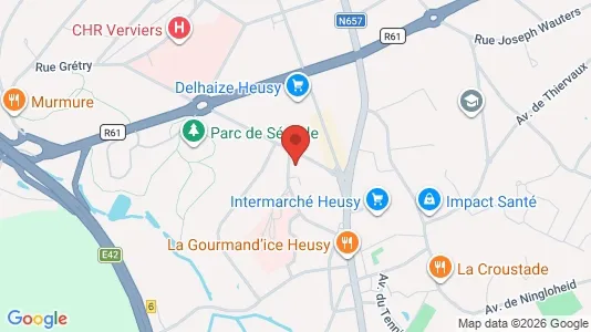 Apartments for rent i Verviers - kort over placeringen
