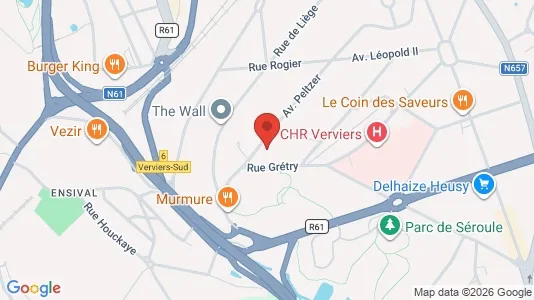 Apartments for rent i Verviers - kort over placeringen