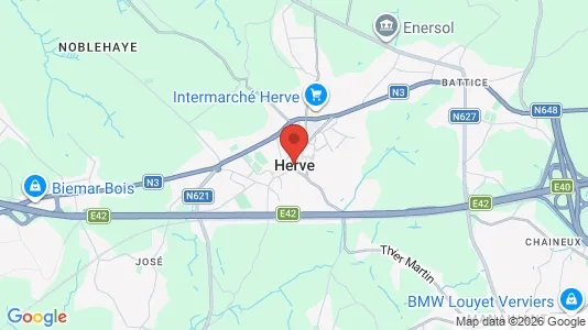 Houses for rent i Herve - kort over placeringen