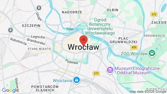 Apartments for rent i Wrocław - kort over placeringen