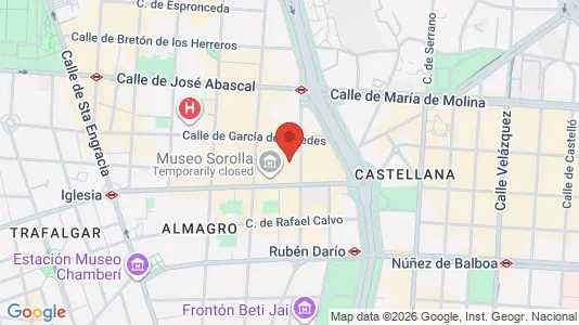Apartments for rent i Madrid Chamberí - kort over placeringen