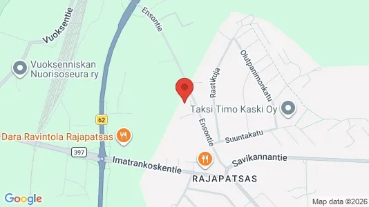 Apartments for rent i Imatra - kort over placeringen