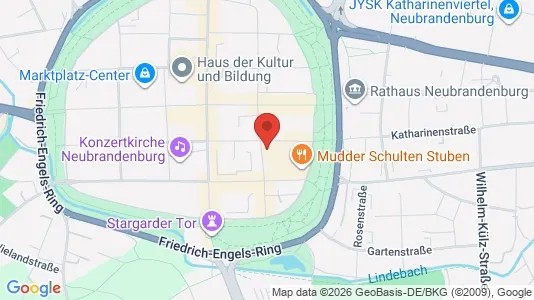 Apartments for rent i Mecklenburgische Seenplatte - kort over placeringen