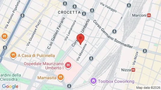 Apartments for rent i Turin - kort over placeringen