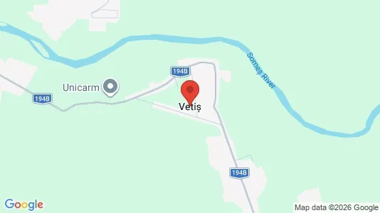 Apartments for rent i Vetiş - kort over placeringen