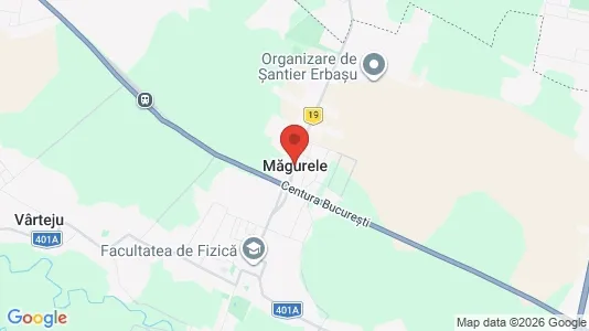 Apartments for rent i Măgurele - kort over placeringen