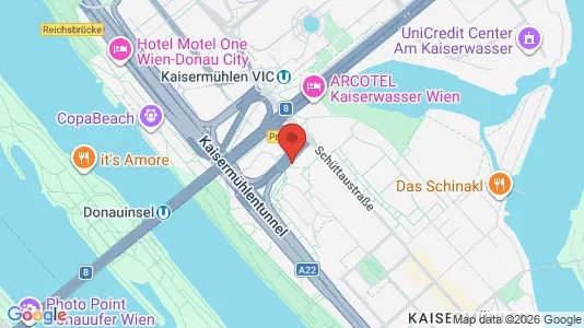 Apartments for rent i Vienna Donaustadt - kort over placeringen