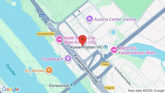 Apartments for rent i Vienna Donaustadt - kort over placeringen