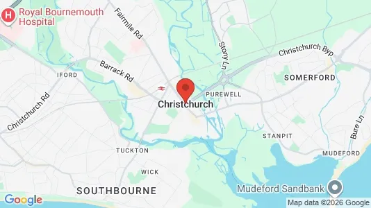 Apartments for rent i Christchurch - Dorset - kort over placeringen