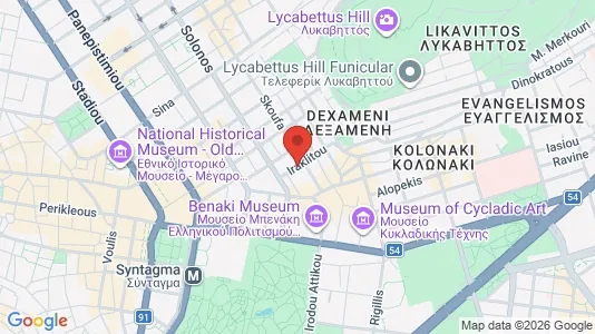 Apartments for rent i Athens Exarchia - kort over placeringen