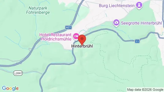 Apartments for rent i Hinterbrühl - kort over placeringen