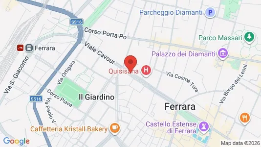 Rooms for rent i Ferrara - kort over placeringen