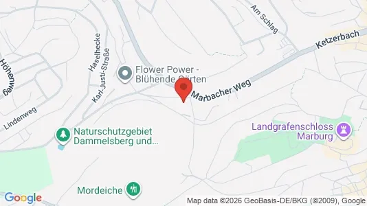 Apartments for rent i Marburg-Biedenkopf - kort over placeringen