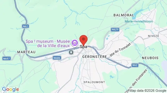 Houses for rent i Spa - kort over placeringen