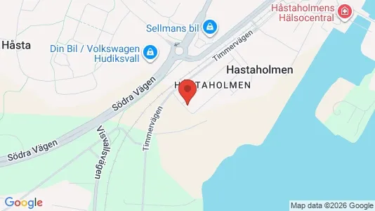 Apartments for rent i Hudiksvall - kort over placeringen