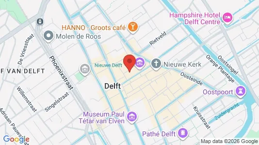 Apartments for rent i Delft - kort over placeringen