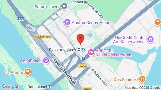 Apartments for rent i Vienna Donaustadt - kort over placeringen